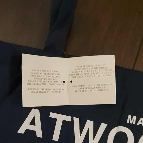 Indigo Margaret Atwood Tote Bag - Blue and Green - Picture 3 of 4